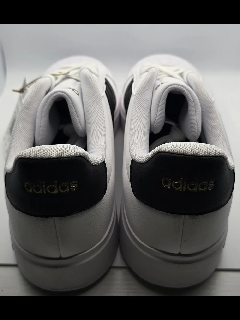 adidas Streetalk White Sneakers with Black Stripes